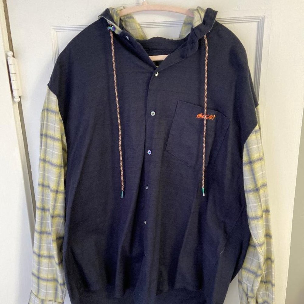 Bossi Flannel Streetwear Hoodie, New with Tags, Size Extra Large